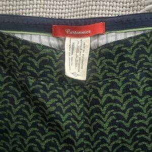 Cartonnier Navy and Green Men's Swim Shorts